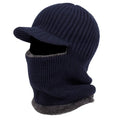 Knit Beanie Balaclava with Visor: Versatile Cold-Season Cover