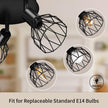 Industrial Adjustable Black Spotlight Ceiling Light