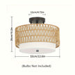Boho Rattan Ceiling Light