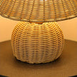 Bamboo Woven Boho Desk Lamp