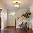Boho Rattan Ceiling Light