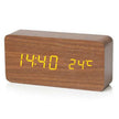 Digital LED Wood Desk Alarm Clock