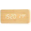 Digital LED Wood Desk Alarm Clock
