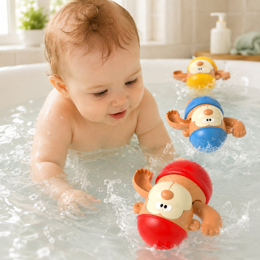 Wind-Up Swimming Bath Toy for Kids