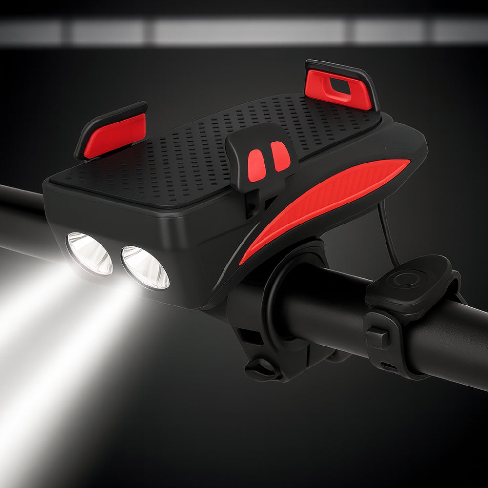 Bike Light, Mount and Powerbank Combo