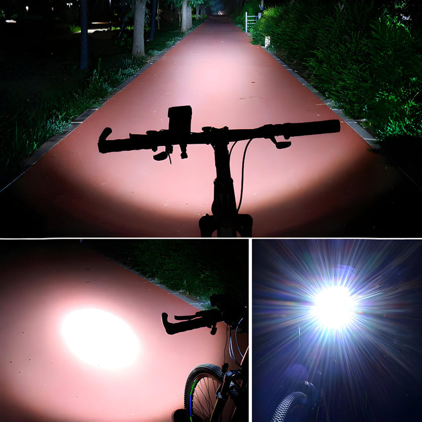 Bike Light, Mount and Powerbank Combo