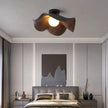 Scandinavian Wooden Lotus Ceiling Light