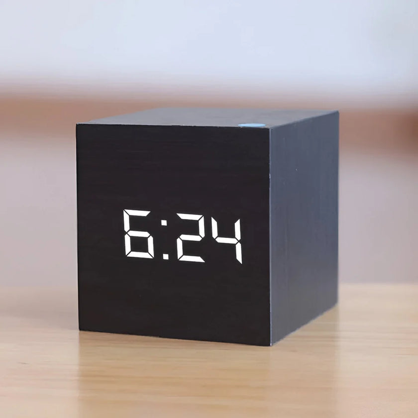 LED Digital Cube Alarm Clock