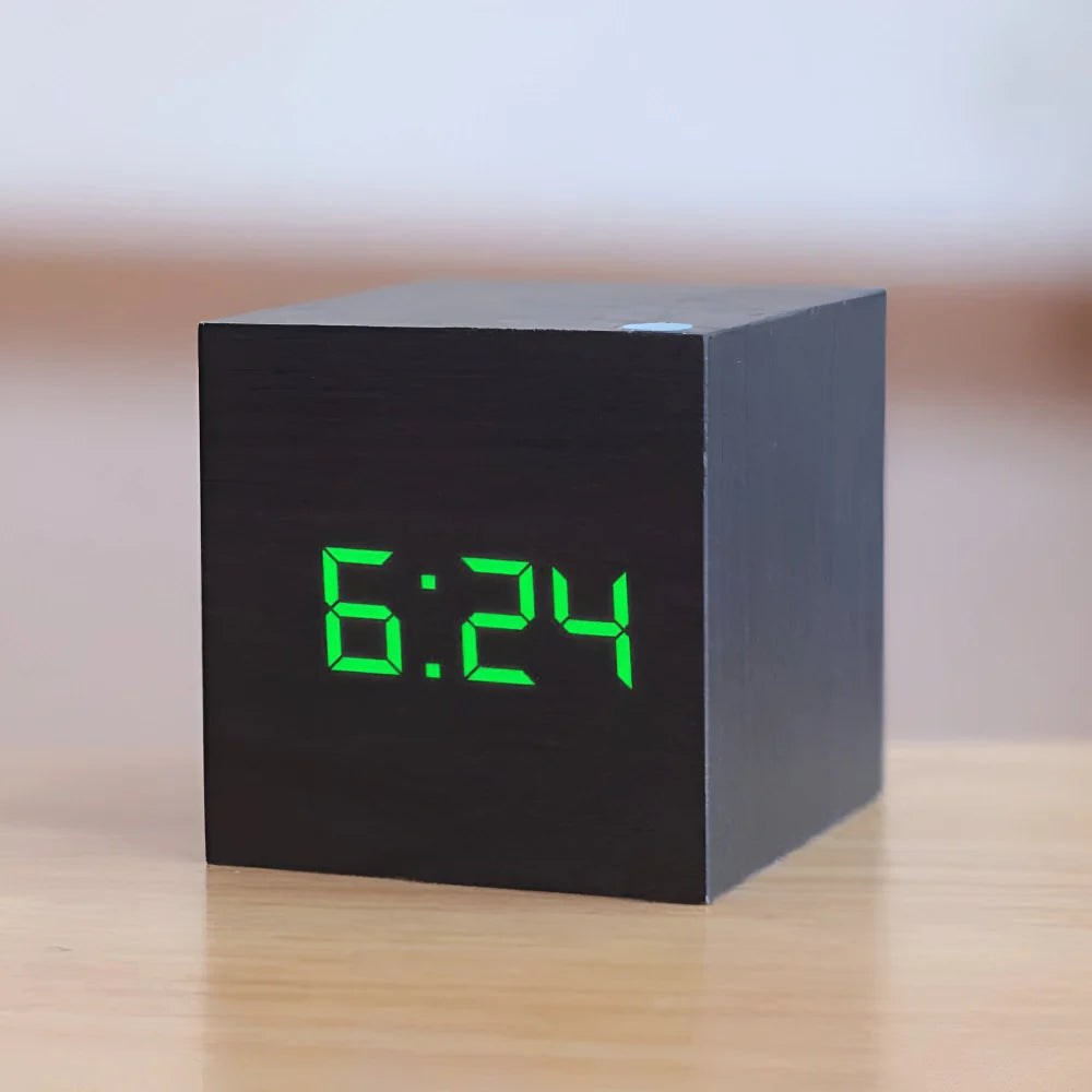 LED Digital Cube Alarm Clock