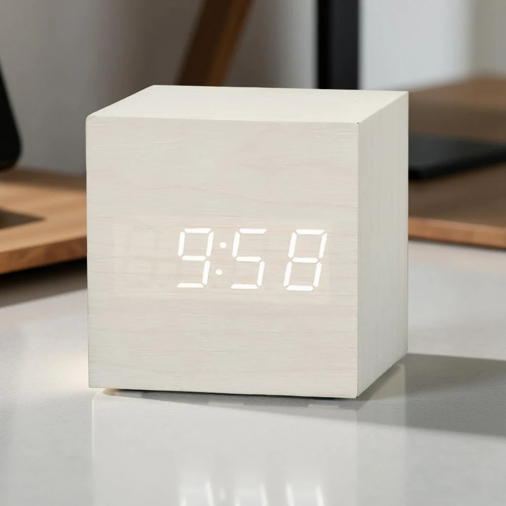LED Digital Cube Alarm Clock