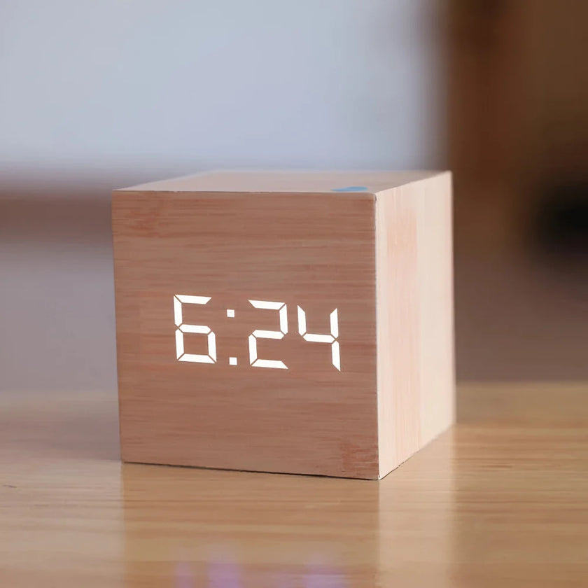 LED Digital Cube Alarm Clock