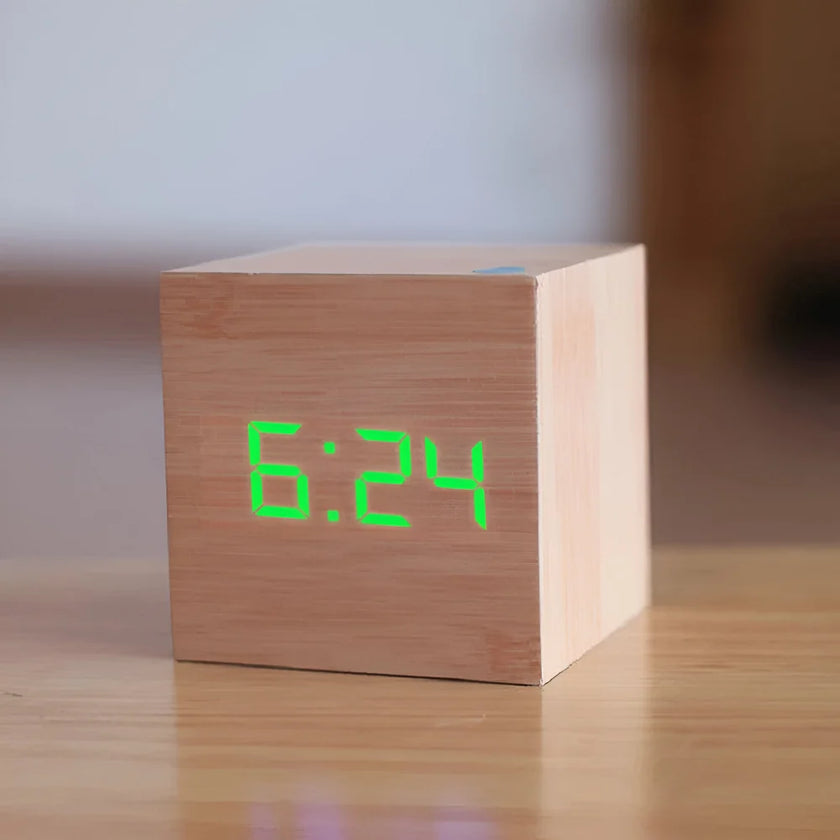 LED Digital Cube Alarm Clock
