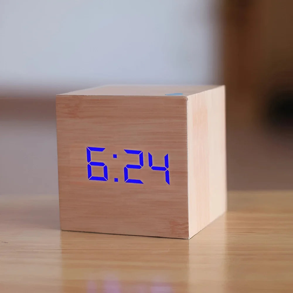 LED Digital Cube Alarm Clock