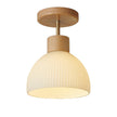 Ailse Wood & Glass LED Ceiling Lamp