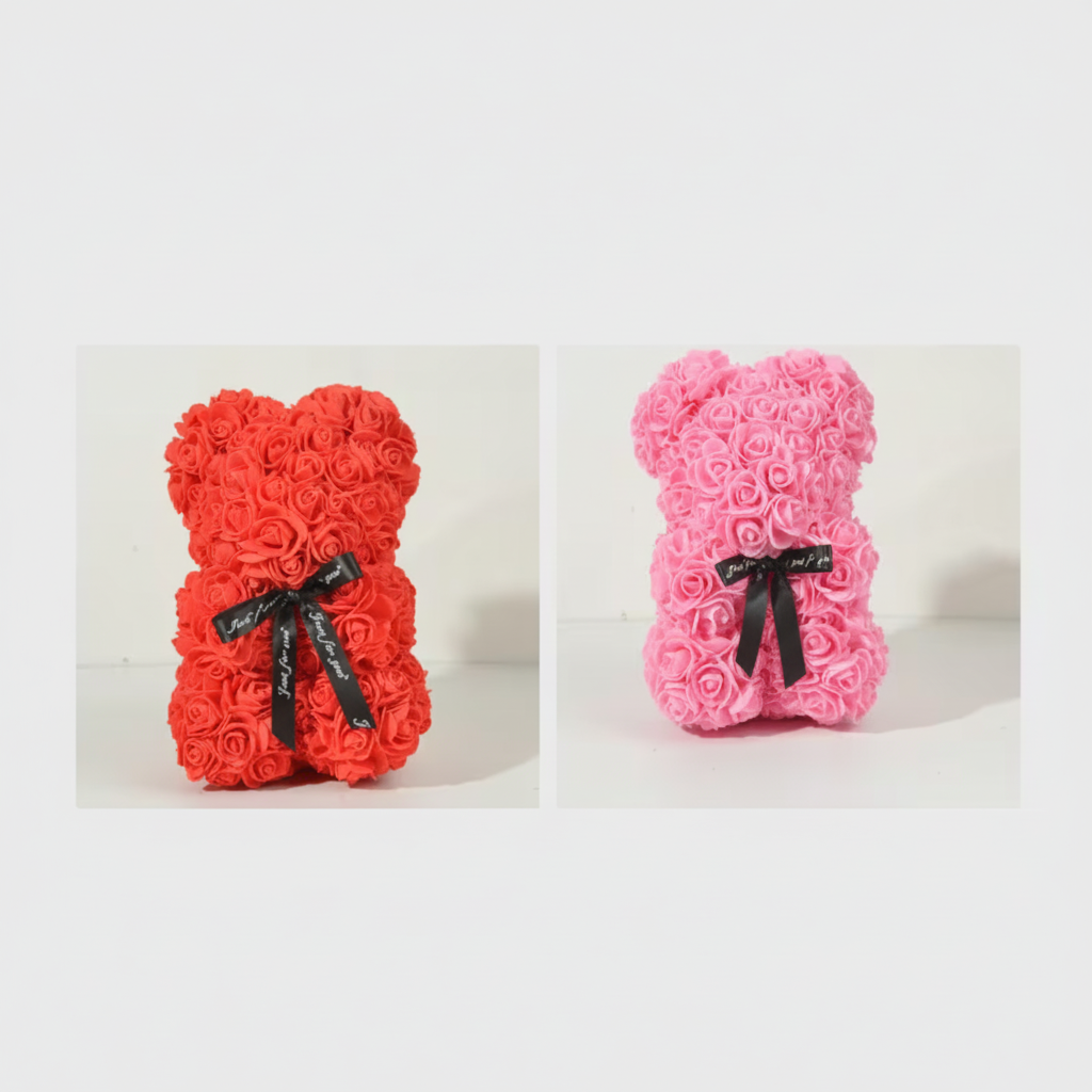 Artificial Rose Bear Valentine Gift