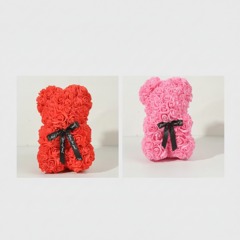 Artificial Rose Bear Valentine Gift