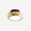 June Retro Glass Flush Mount Ceiling Light