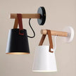 Nordic Wood & Leather Wall Lamp