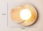 Wabi-Sabi Stone Wall Lamp