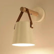 Nordic Wood & Leather Wall Lamp