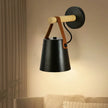 Nordic Wood & Leather Wall Lamp