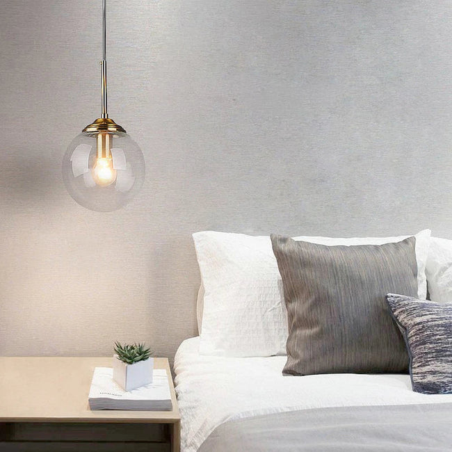Modern Nordic Glass Globe Pendant Light
