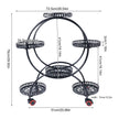 Metal Plant Stand with Wheels