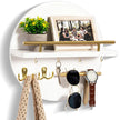 Round Wooden Key Holder