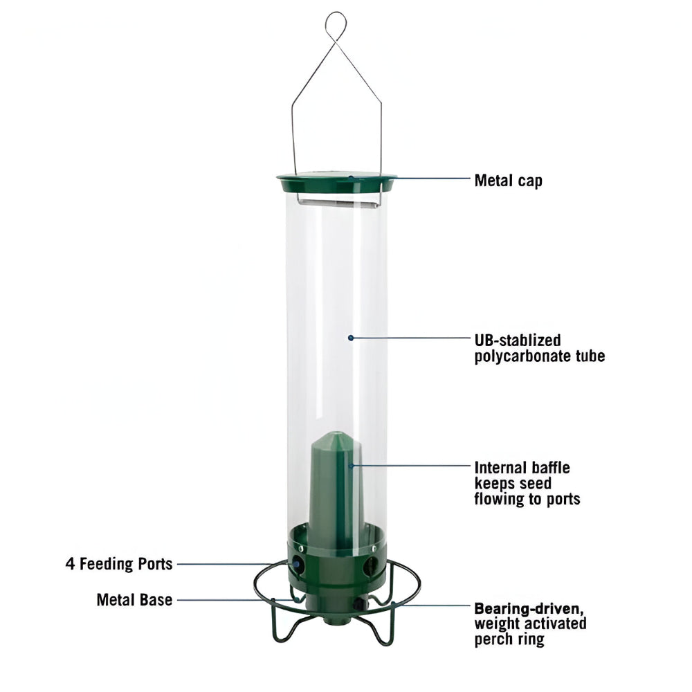 Squirrel-Proof Metal Bird Feeder