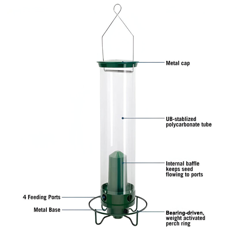 Squirrel-Proof Metal Bird Feeder