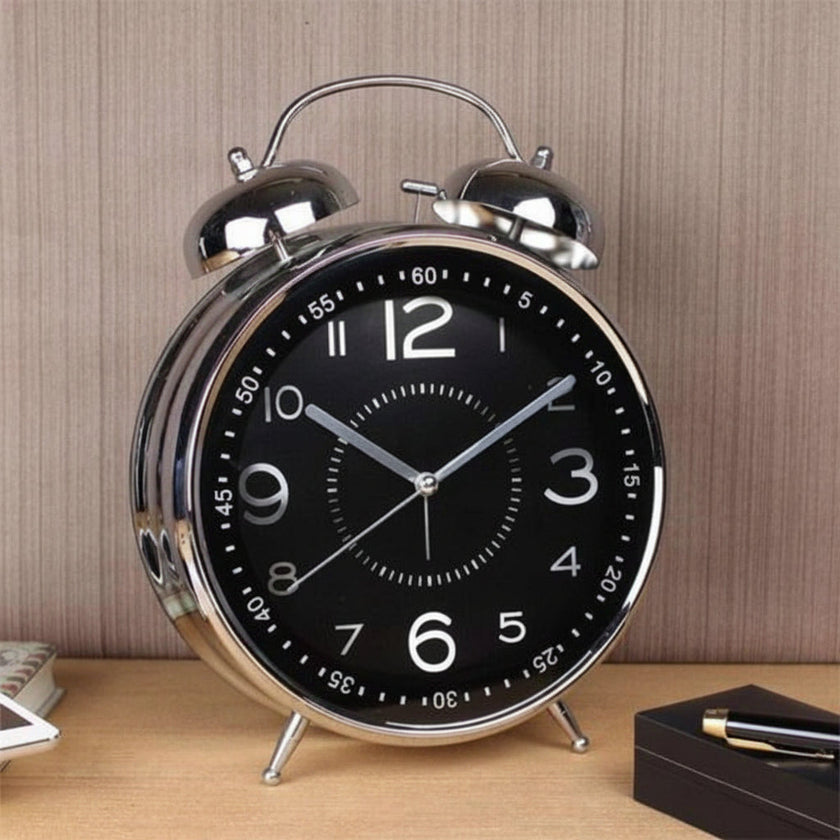 Vintage Metal Double Bell Alarm Clock