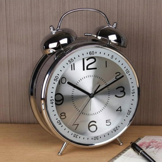 Vintage Metal Double Bell Alarm Clock