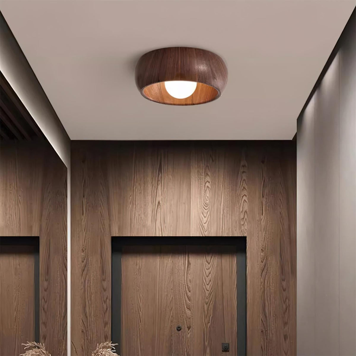 Albanora Wooden LED Ceiling Lamp