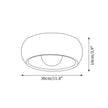 Albanora Wooden LED Ceiling Lamp