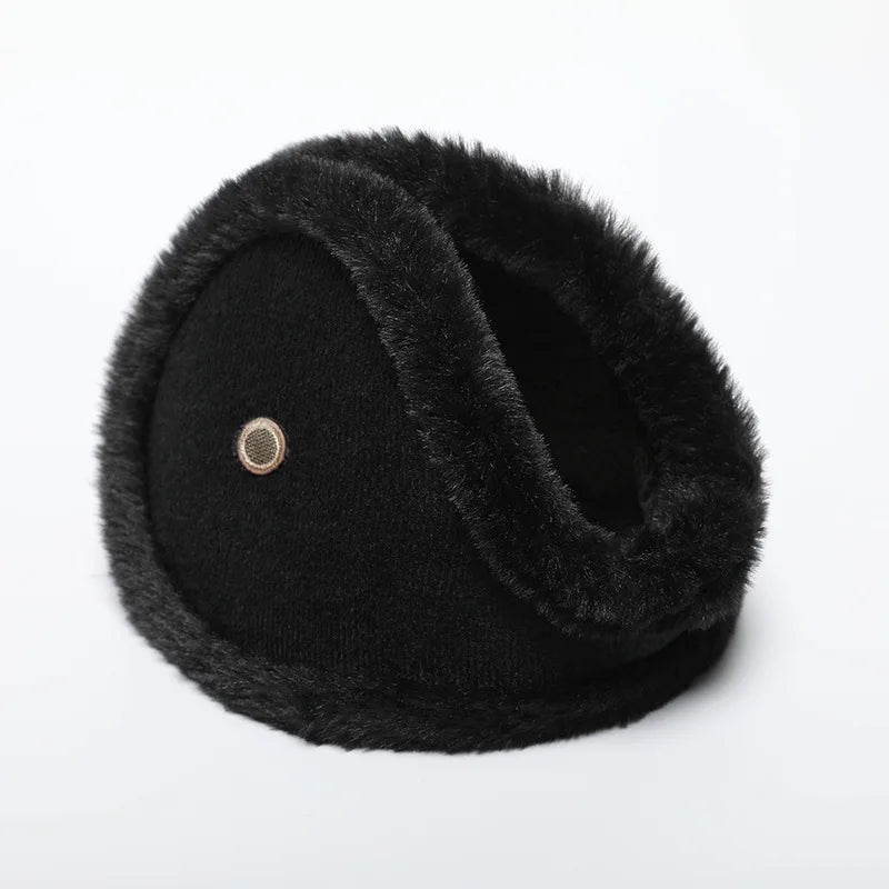 Plush Winter Ear Muffs with Earpiece: Cold Protection, Clear Calls