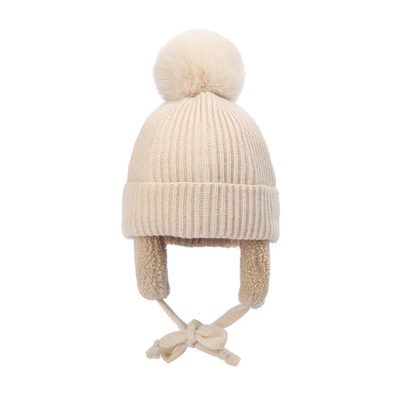 Kids Knit Beanie with Earflaps: Cozy Cold-Weather Cover