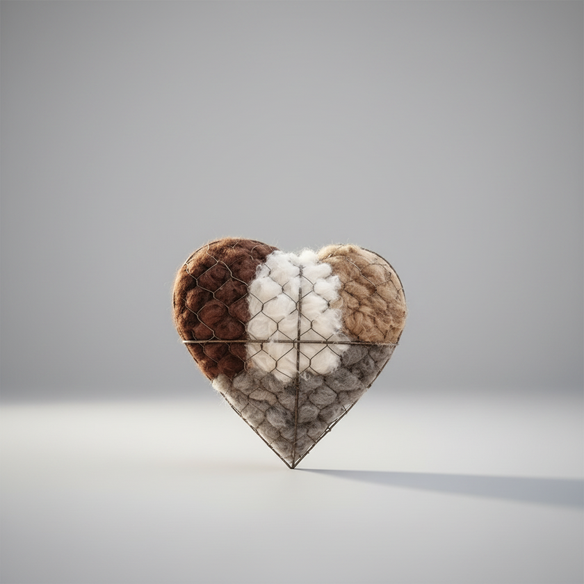 Heart Shape Bird Nesting Material