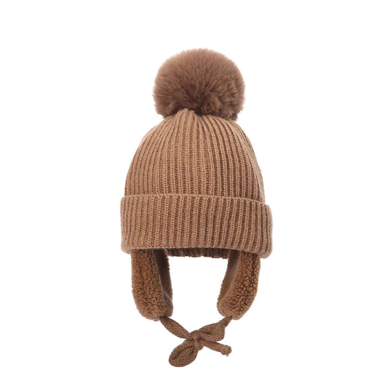 Kids Knit Beanie with Earflaps: Cozy Cold-Weather Cover