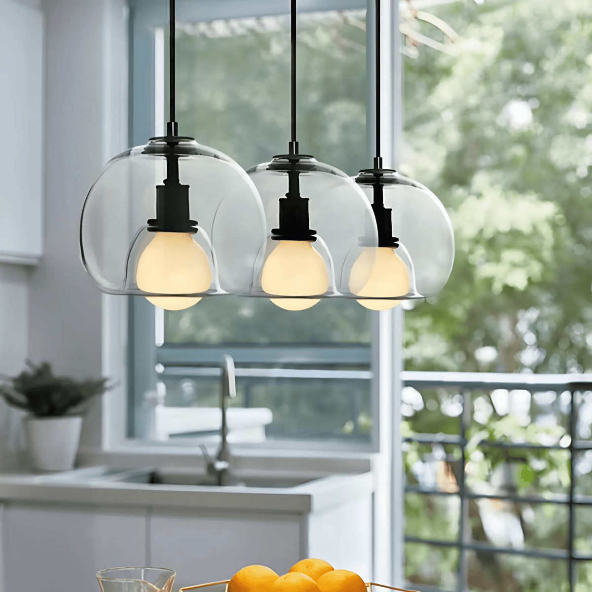 Clyde Glass Pendant Light