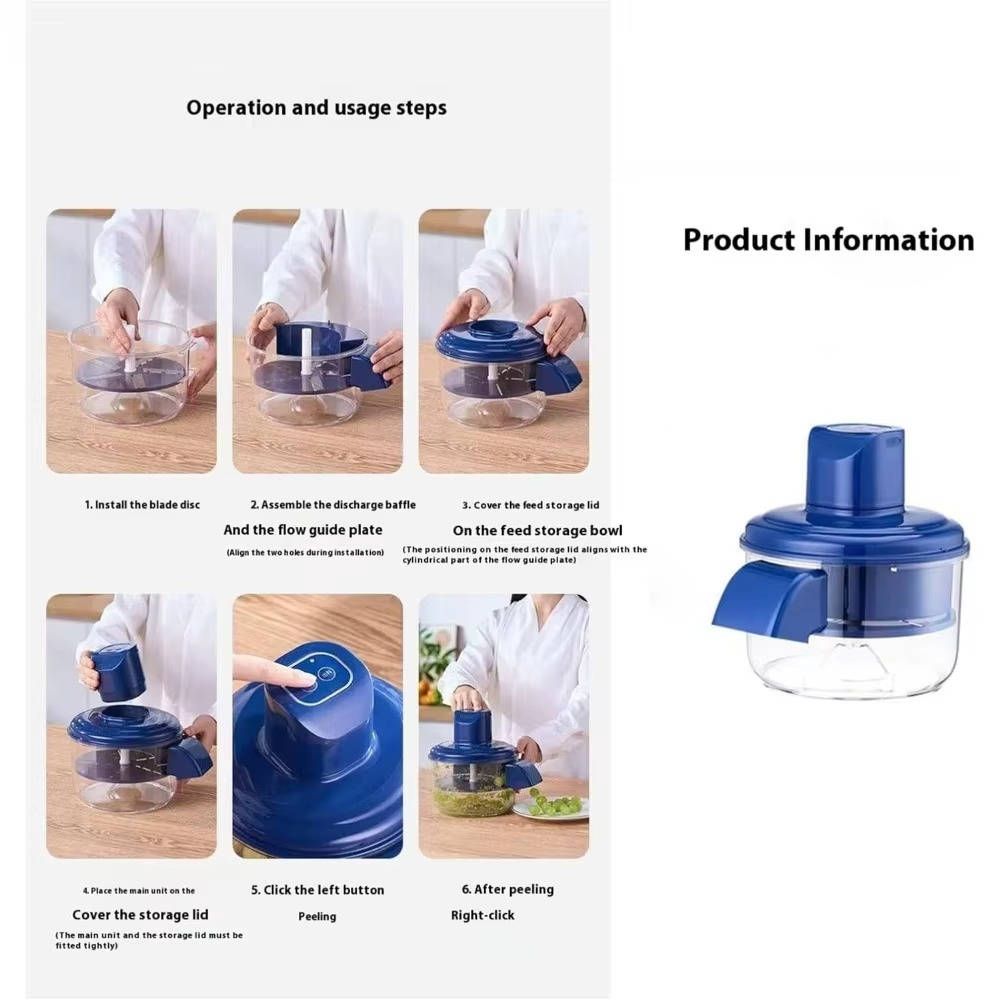 Electric Fruit Vegetable Peeler: Fast Peeling, No Sore Fingers