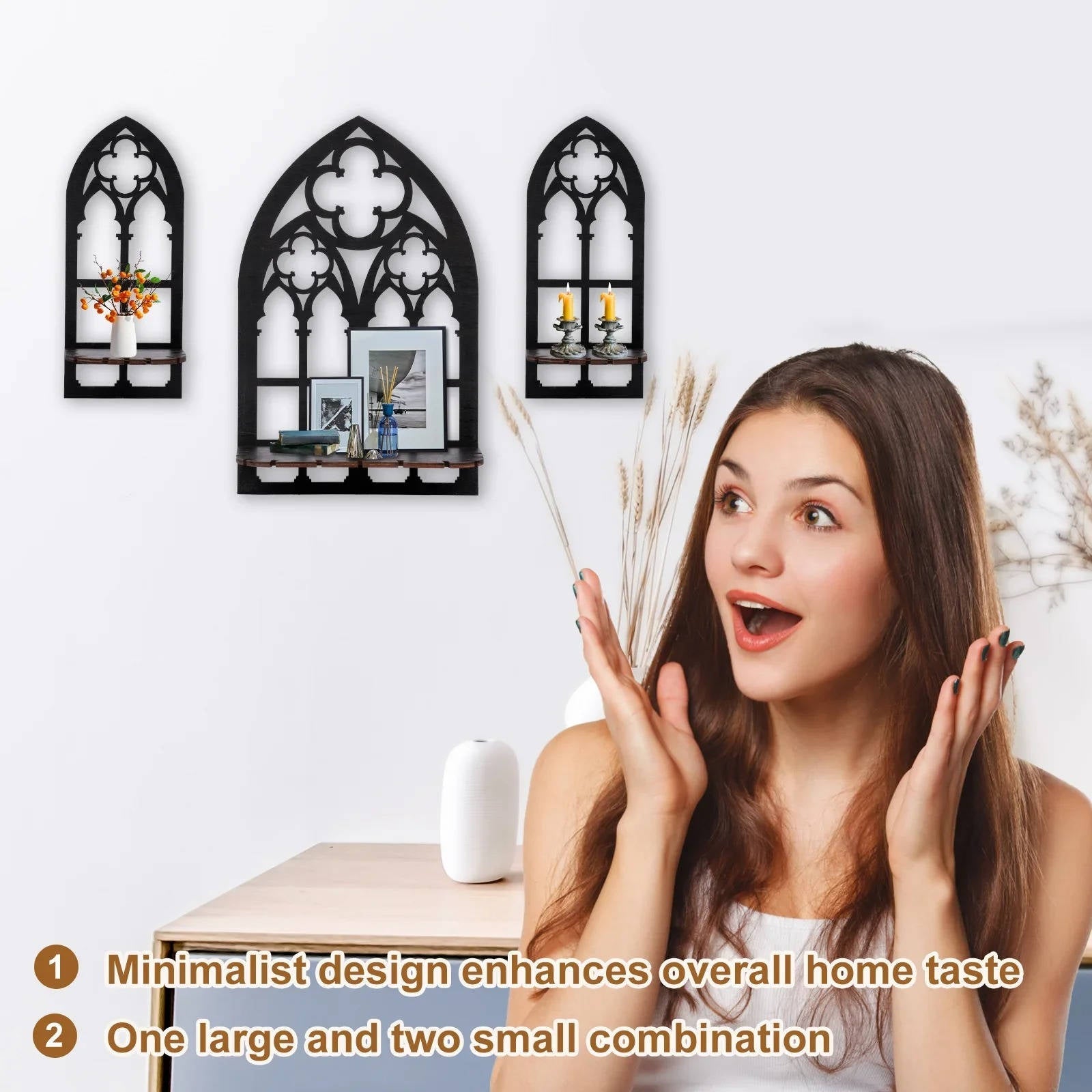 Gothic Wall Decor 3-Piece Set: Instant Statement Walls