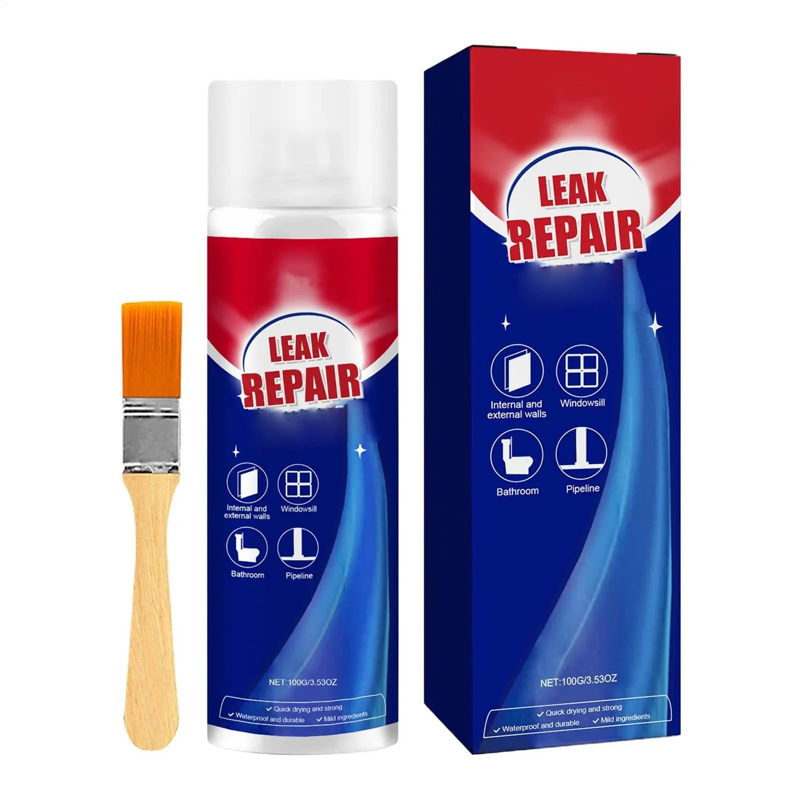 Leak Repair Waterproof Sealant Spray: 2-Set All-Purpose Fix