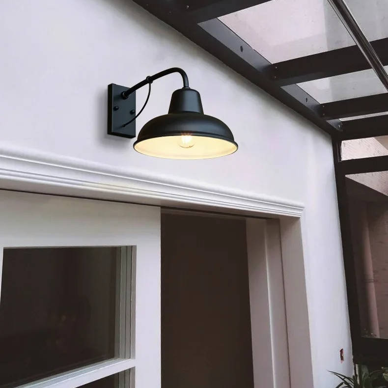 Antique Vintage Barn Light: Warm Glow for Porches and Entryways