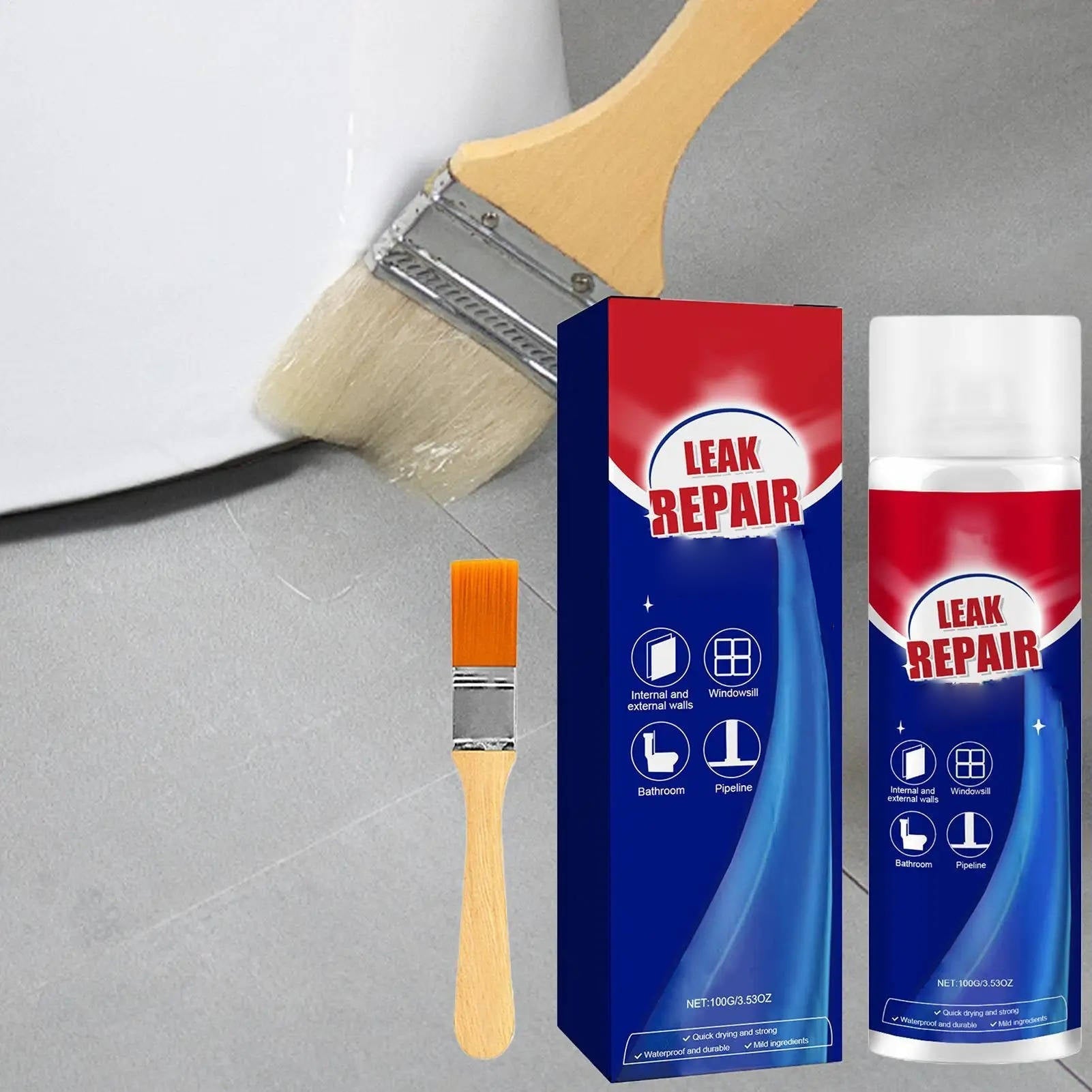 Leak Repair Waterproof Sealant Spray: 2-Set All-Purpose Fix