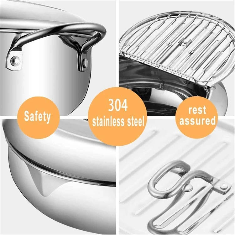 Japanese Deep Frying Pot: Even Heat, Compact Design