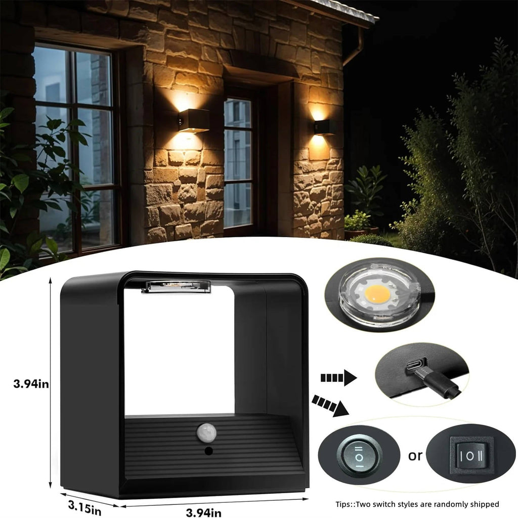 Motion Sensor Wall Light: Hands-Free Light, Day or Night