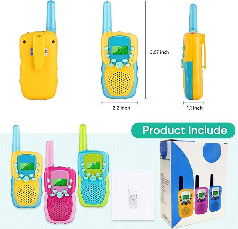 Kids Walkie Talkies: 3-Piece Set for Group Play
