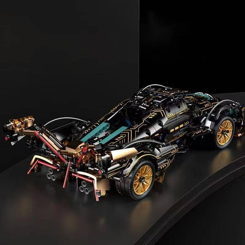 V12 Model Car Building Block Set: 1690-Piece Hands-On Build