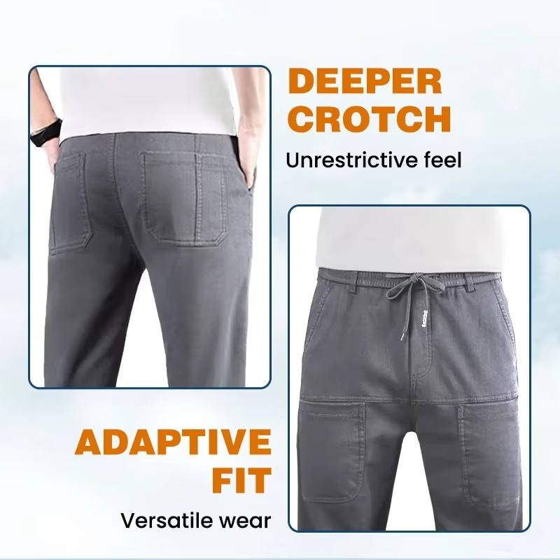Men's High Stretch Cargo Pants: All-Day Comfort with Pockets