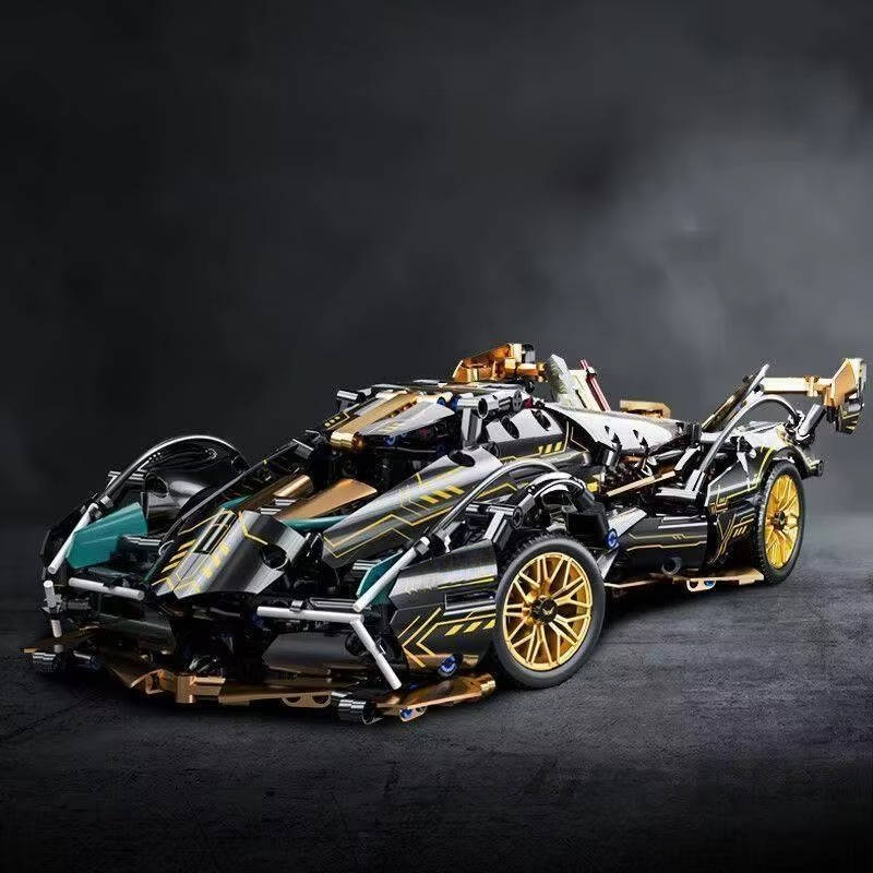 V12 Model Car Building Block Set: 1690-Piece Hands-On Build